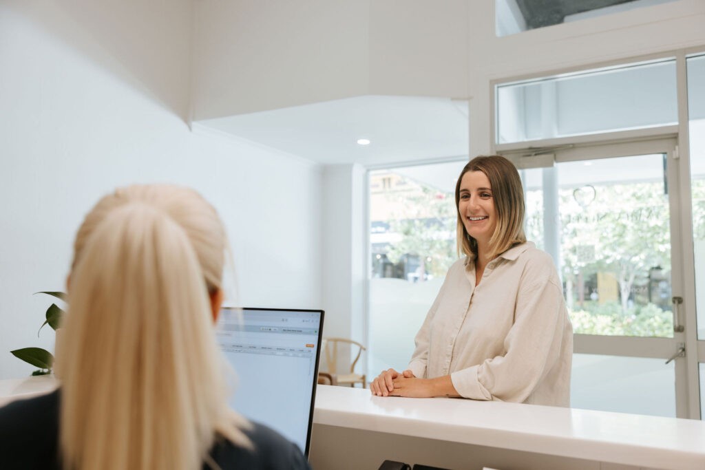 Friendly dental team member welcoming patients at Mary Street Dental in Gympie