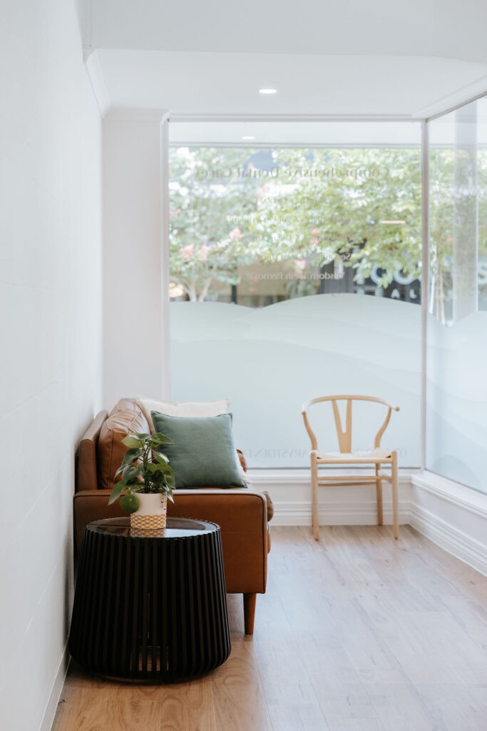 Modern dental clinic reception area at Mary Street Dental in Gympie