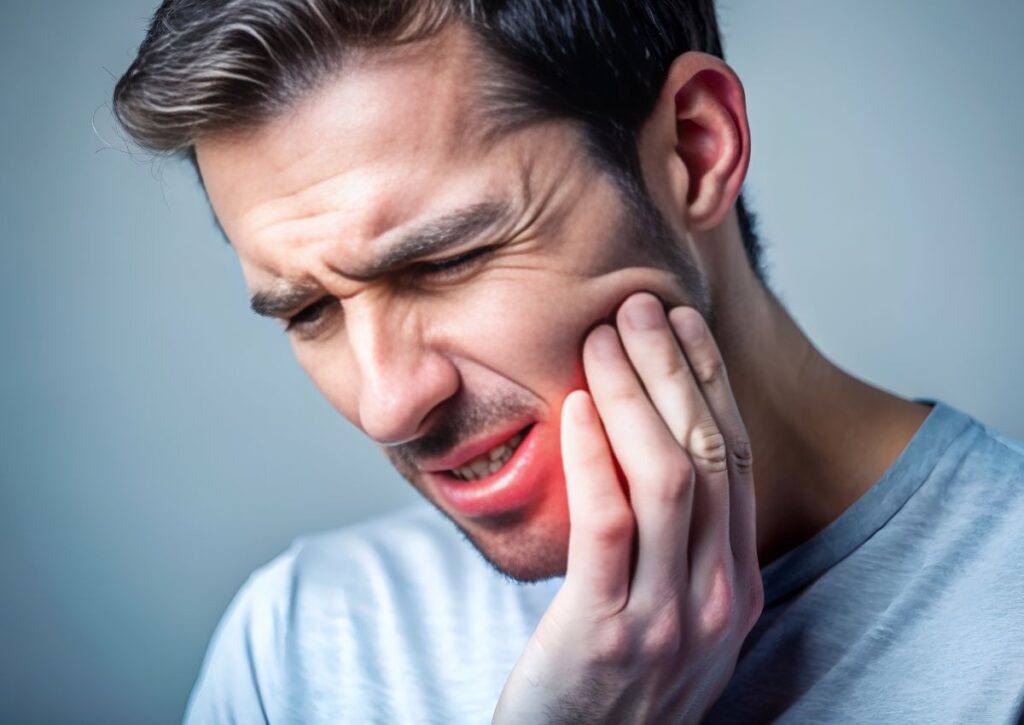 Patient experiencing severe toothache seeking toothache relief in Woolooga