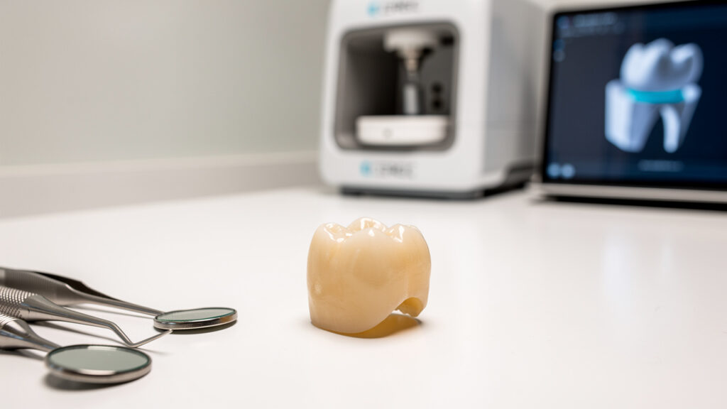 CEREC same-day ceramic dental crown milling technology